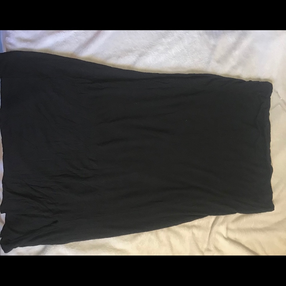 Black body con strapless dress